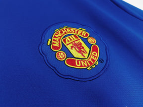 Camisa Manchester United  2008/09 Nike Manga Longa - Versão Retrô Masculina - Azul