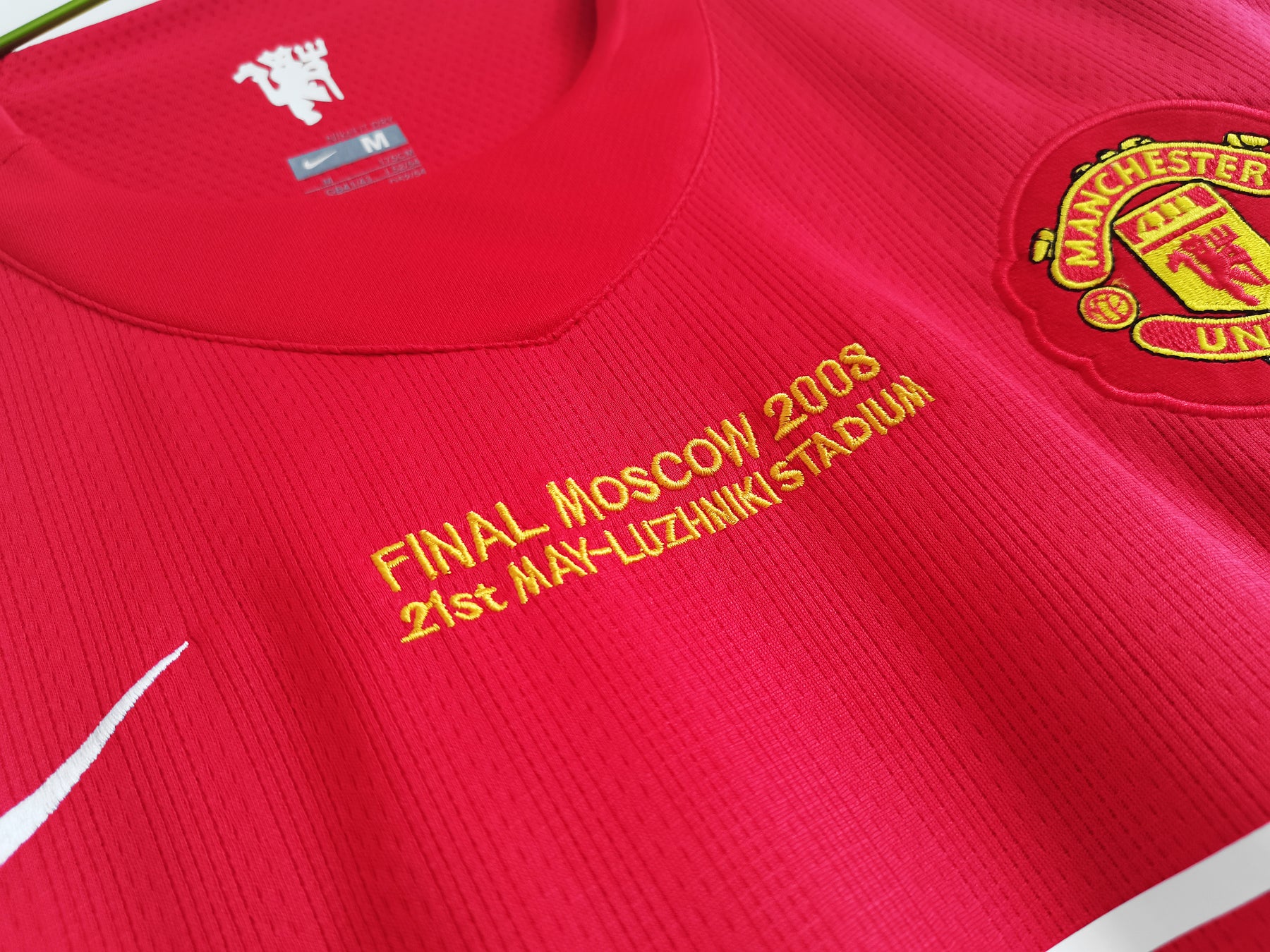 Camisa Manchester United 2007/08 - Versão Retrô Masculina - Vermelha