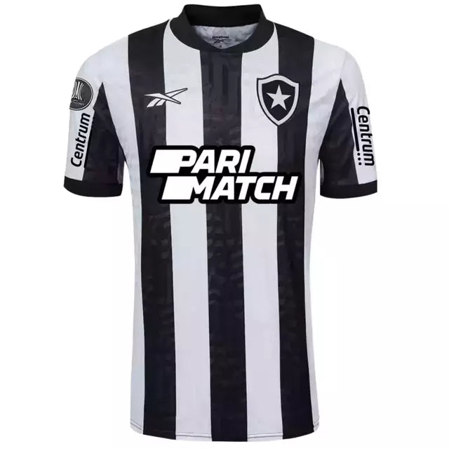 Camisa Botafogo I 23/24 s/n° Torcedor Reebok Masculina - Preto+Branco