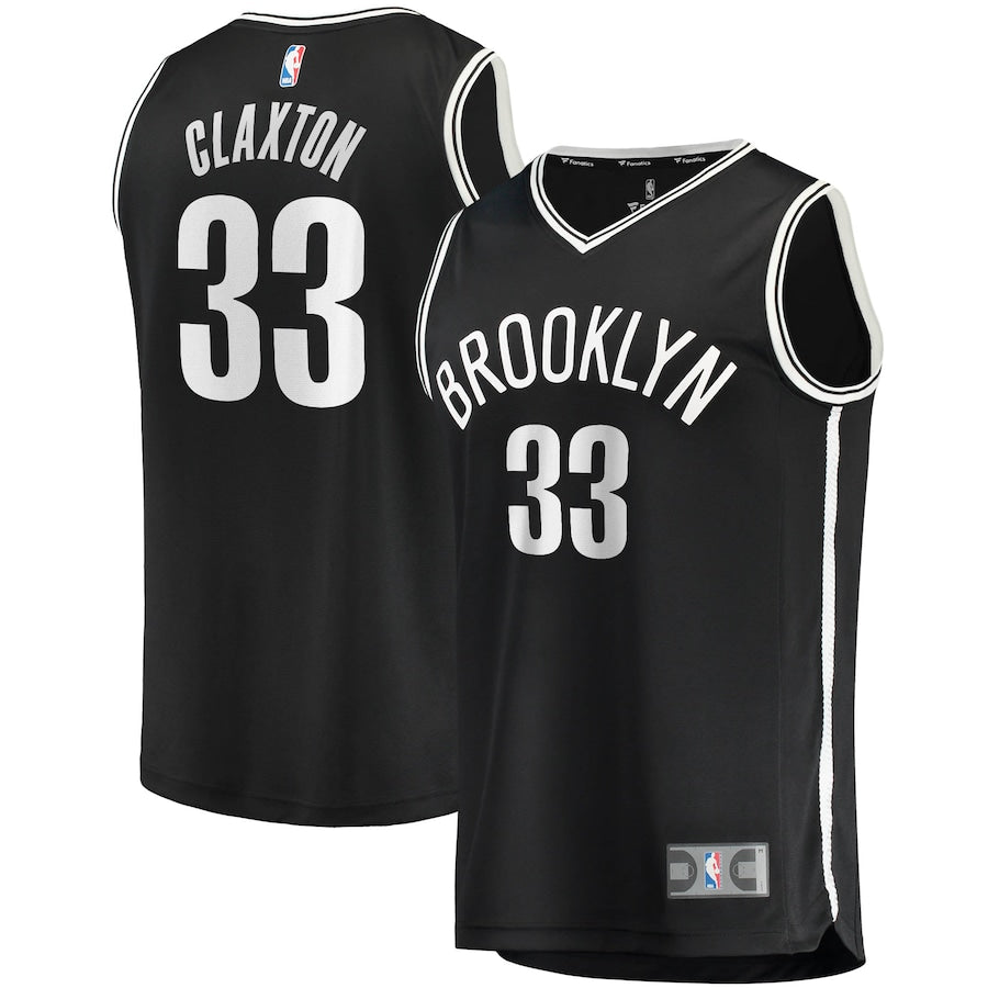 Regata NBA Brooklyn Nets Kevin Durant Fanáticos Fast Break - Preta - Icon Edition - Masculina