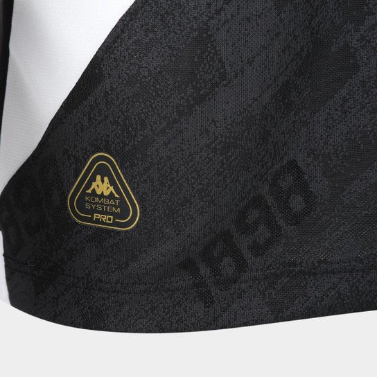 Camisa Vasco I 25/26 s/n Torcedor Kappa Feminino - Preto+Branco