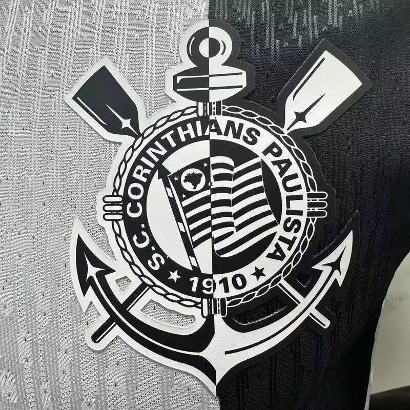 Camisa Corinthians III 24/25 s/n° Jogador Nike Masculina - Branco+Preto