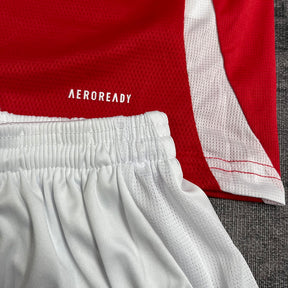 Kit Internacional Infantil 25/26 Adidas - Vermelho+Branco