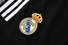 Kit Treino Real Madrid 25/26 Masculino - Adidas Branco com Preto
