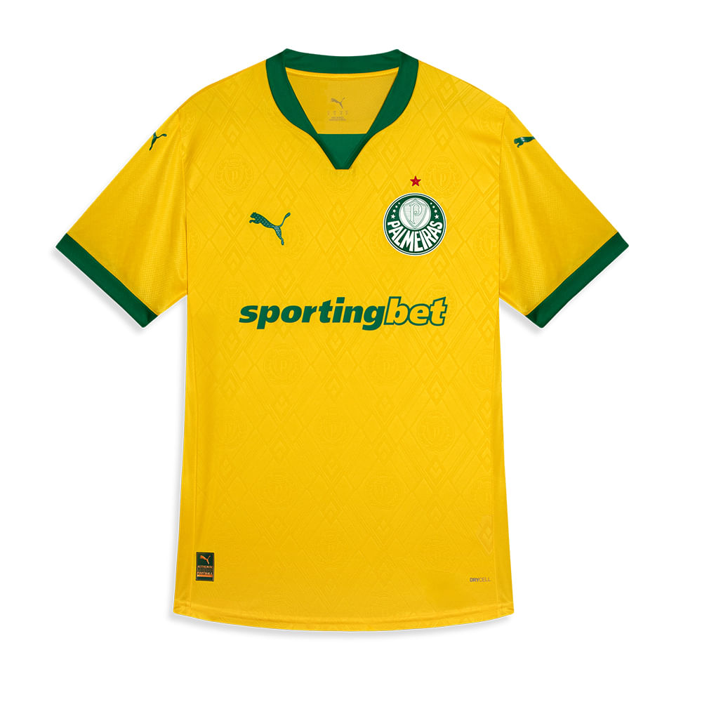 Camisa do Palmeiras III 25/26 Torcedor Puma Masculina - Amarela