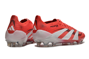 Chuteira  Adidas Predator Elite FG Vermelha e Branca "Pure Victory".