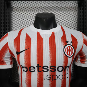 Camisa Nike Inter de Milão  25/26 s/n° Jogador Masculina - Branca e Vermelha