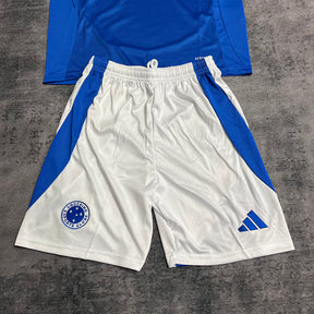 Kit Cruzeiro Infantil 25/26 Adidas - Azul+Branco