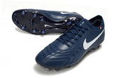 Chuteira Nike Tiempo Legend X Elite LUXE FG - Azul Escuro