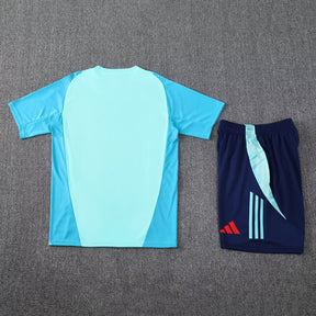 Kit Treino Flamengo 25/26 Adidas Torcedor s/n - Masculino - Azul Claro