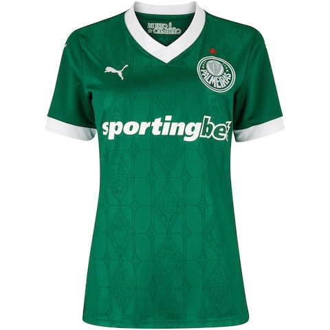 Camisa Palmeiras I 25/26 s/n Torcedor Puma Feminina - Verde