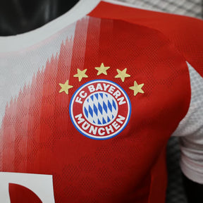 Camisa Adidas Bayern de Munique I 25/26 s/n° Jogador Masculina - Vermelha e Branca