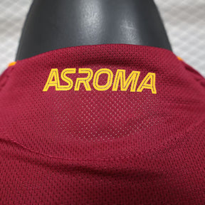 Camisa Adidas Roma I 25/26 s/n° Jogador Masculina - Bordô e Amarela