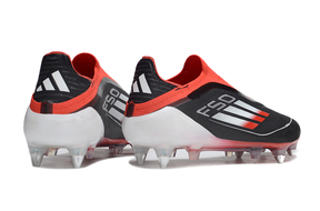 Chuteira Adidas F50 Laceless Preto e Vermelho - Trava Mista
