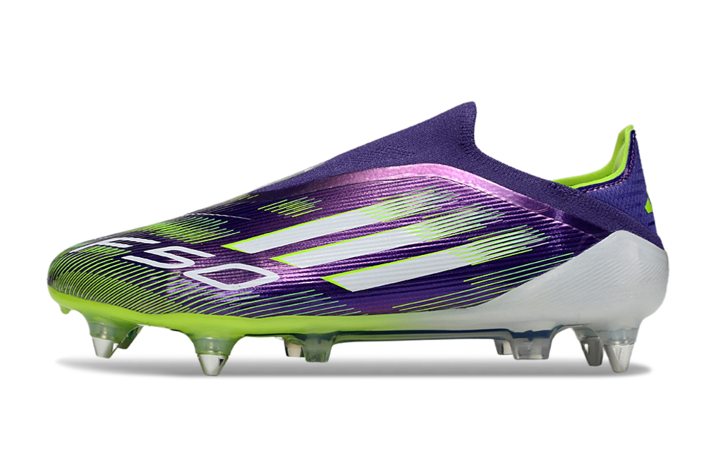 Chuteira adidas F50 Elite Laceless SG - Travas Mista - Roxo
