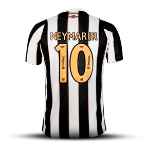 Camisa do Peixe Away 2024/25 Torcedor - Personalizada [Neymar 10] Masculina - Preto e branco