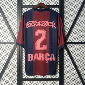 Camisa Retrô Barcelona 2004/05 x Travis Scott - Edição Especial 2025