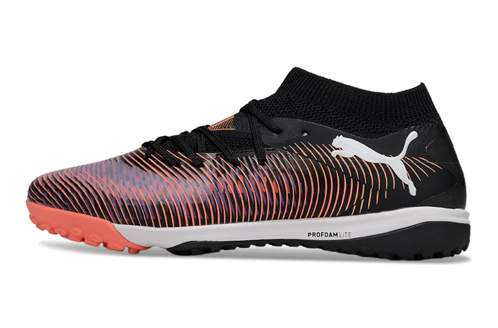Chuteira PUMA Future 8 Pro Cage TT Unlimited - PUMA Preto/PUMA Branco/Vermelho Brilhante