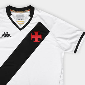 Camisa Vasco II 25/26 s/n Jogador Kappa Masculino - Branco+Preto