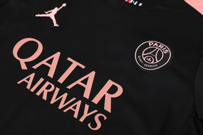 Kit Treino PSG 25/26 - Masculina - Preto com Rosa | Estilo e Performance Jordan