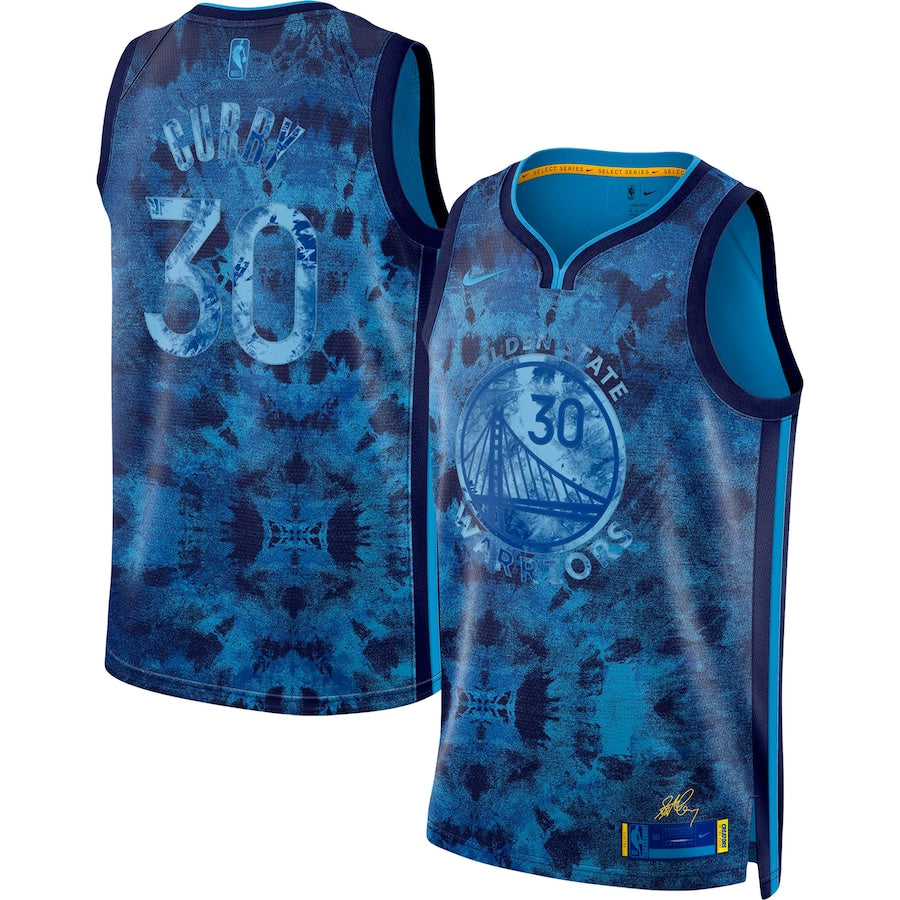 Regata NBA Golden State Warriors Stephen Curry Nike Royal Select Séries Swingmam 2022/23 - Masculina