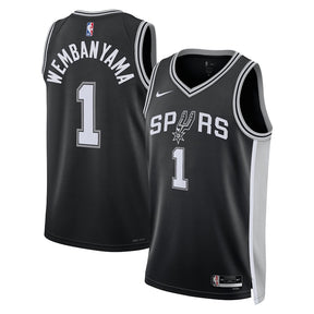 Regata NBA San Antonio Spurs Nike Preta 2023/24 Icon Edition - Masculina