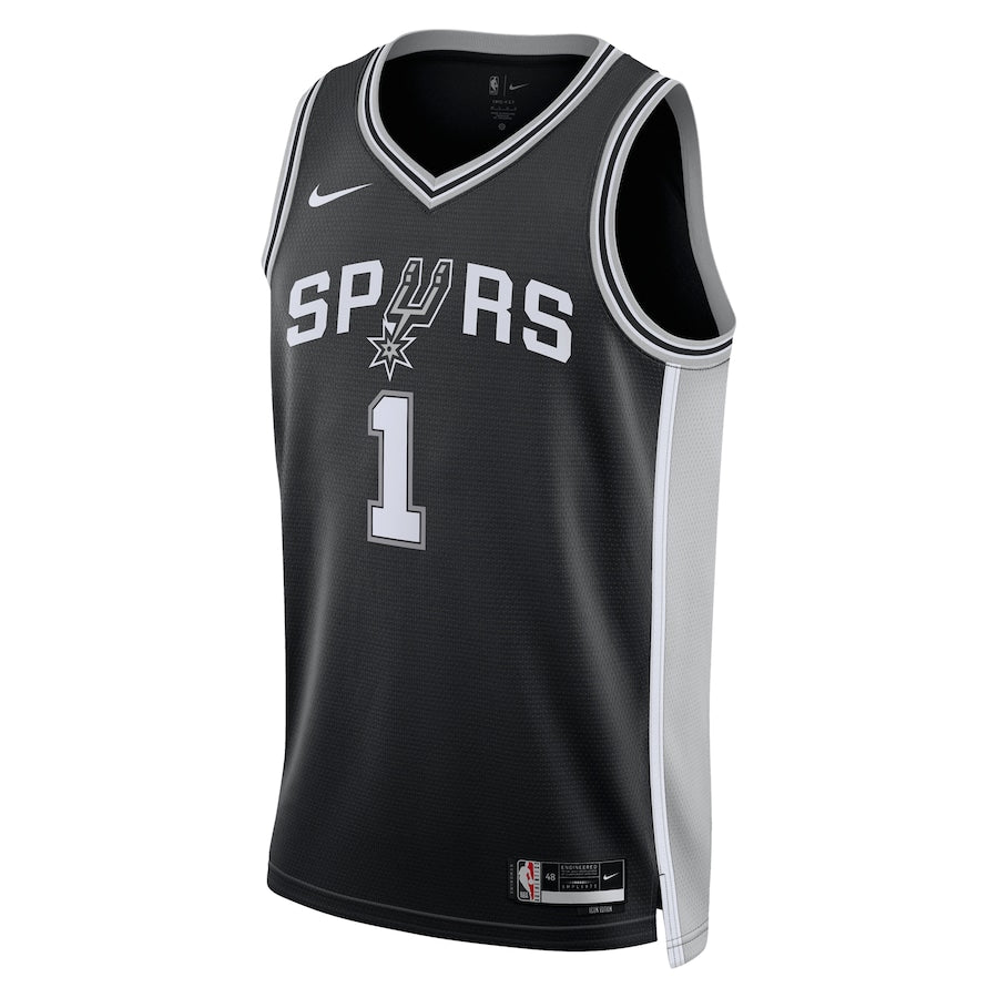 Regata NBA San Antonio Spurs Nike Preta 2023/24 Icon Edition - Masculina