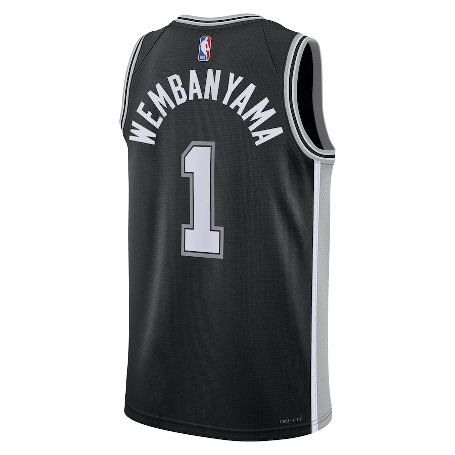 Regata NBA San Antonio Spurs Nike Preta 2023/24 Icon Edition - Masculina